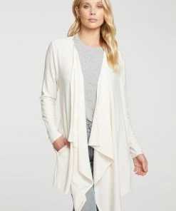 CHASER COZY DRAPE FRONT CARDIGAN