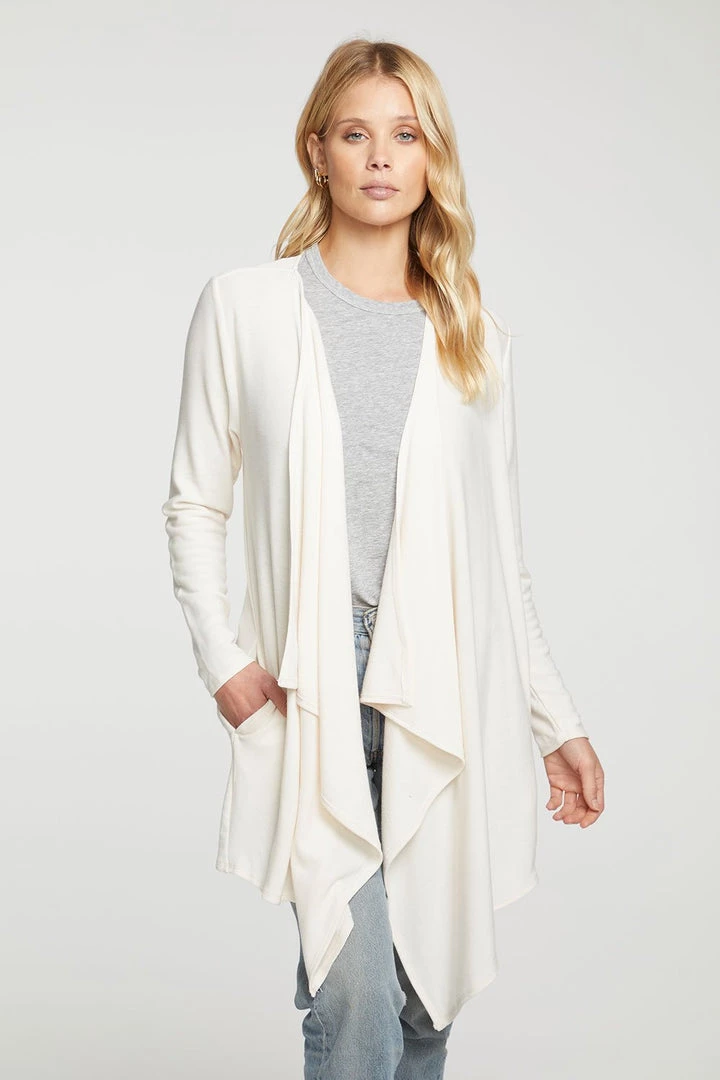 CHASER COZY DRAPE FRONT CARDIGAN 3 CHASER COZY DRAPE FRONT CARDIGAN
