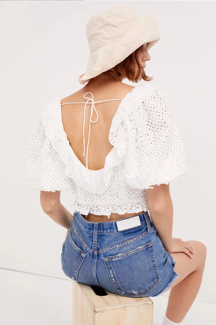 FOR LOVE & LEMONS CASSIE CROP TOP NEW ARRIVALS 6 FOR LOVE & LEMONS CASSIE CROP TOP NEW ARRIVALS