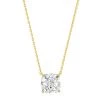 JEWELRY TAI SIMPLE CHAIN NECKLACE WITH CUSHION CUT CZ