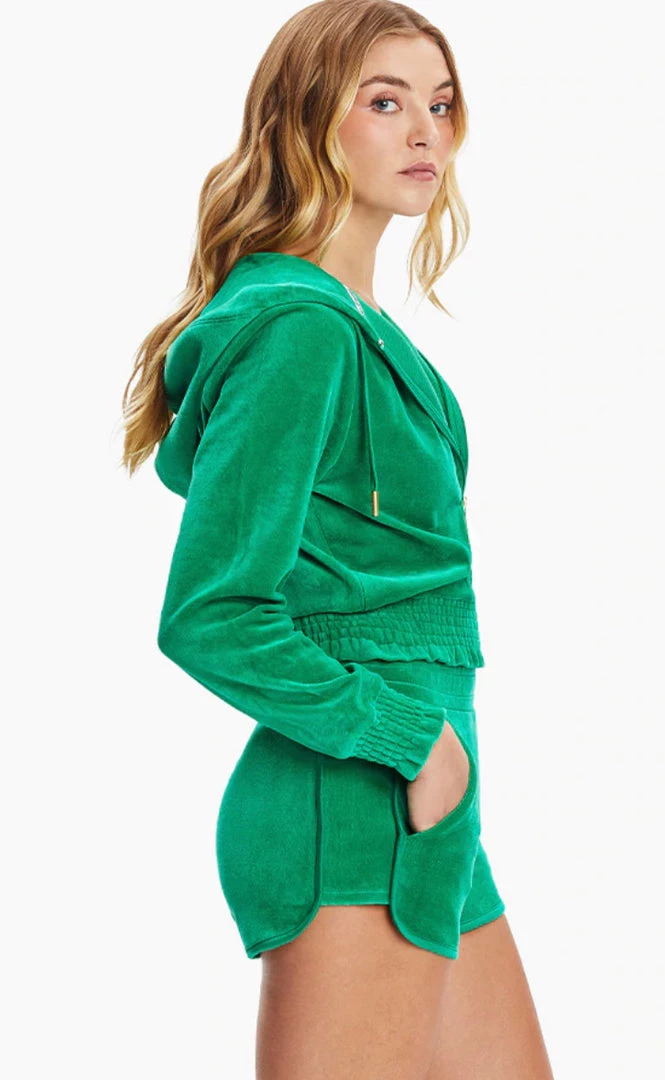 JUICY COUTURE VELOUR CROPPED ZIP UP NEW ARRIVALS 8 JUICY COUTURE VELOUR CROPPED ZIP UP NEW ARRIVALS