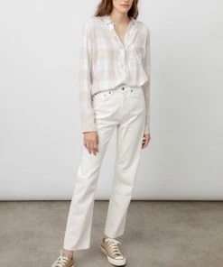 RAILS ALMOND WHITE HUNTER BLOUSE NEW ARRIVALS