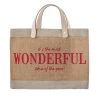 BAGS SANTA BARBARA WONDERFUL TIME JUTE TOTE
