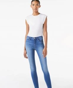 FRAME LE HIGH SKINNY RAW EDGE AMBROSE