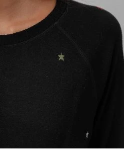 RAILS THEO STAR EMBROIDERED SWEATSHIRT