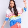 P.J. SALVAGE BLUE & RAINBOW HOODY