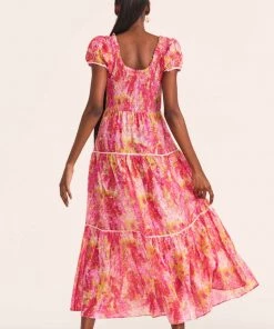 NEW ARRIVALS LOVESHACKFANCY ELISABELLE MIDI DRESS