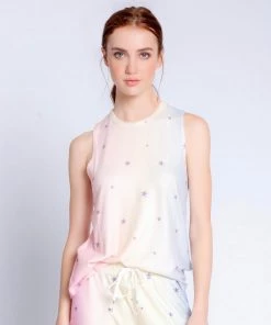 P.J. SALVAGE TIE DYE & STARS TANK
