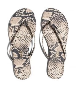 TKEES STUDIO EXOTIC SAND SNAKE SANDALS