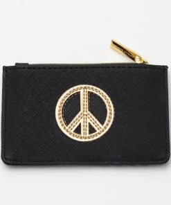 ESTELLA BARTLETT PEACE APPLIQUÉ CARD PURSE BAGS