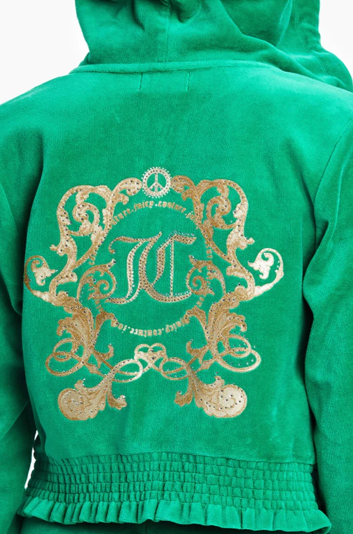 JUICY COUTURE VELOUR CROPPED ZIP UP NEW ARRIVALS 6 JUICY COUTURE VELOUR CROPPED ZIP UP NEW ARRIVALS