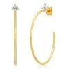 TAI MEDIUM THING GOLD HOOPS WITH CZ