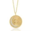 NEW ARRIVALS ELIZABETH STONE CELESTIAL COIN PENDANT