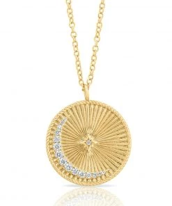 NEW ARRIVALS ELIZABETH STONE CELESTIAL COIN PENDANT