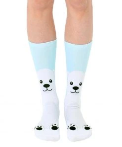 LIVING ROYAL POLAR BEAR CREW SOCKS