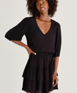 NEW ARRIVALS Z SUPPLY STELLA SOLID MINI DRESS