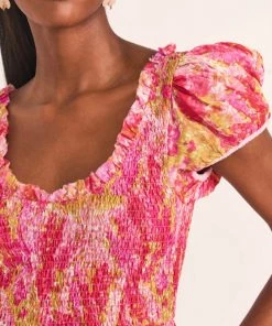 NEW ARRIVALS LOVESHACKFANCY ELISABELLE MIDI DRESS