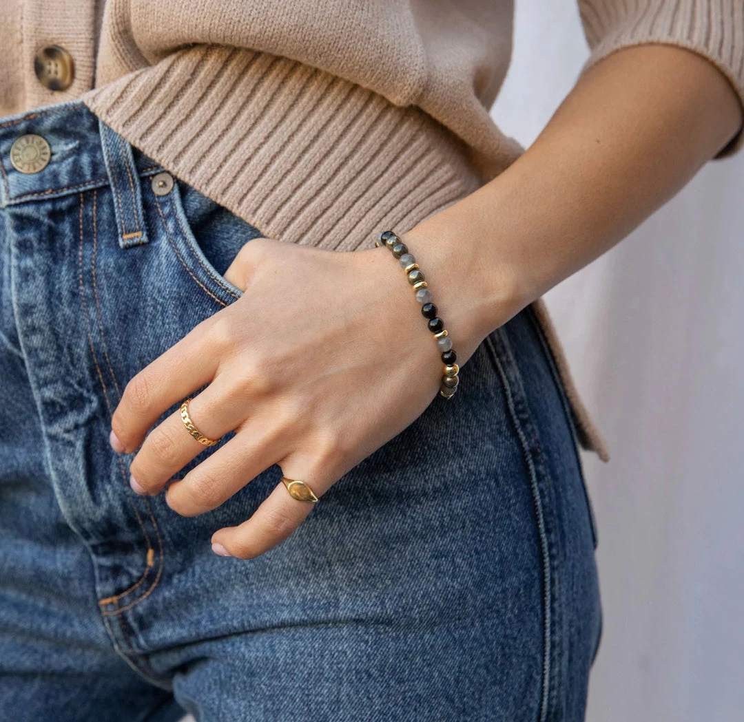 GORJANA POWER GEMSTONE MANTRA BRACELET FOR VIRTUE 4 GORJANA POWER GEMSTONE MANTRA BRACELET FOR VIRTUE