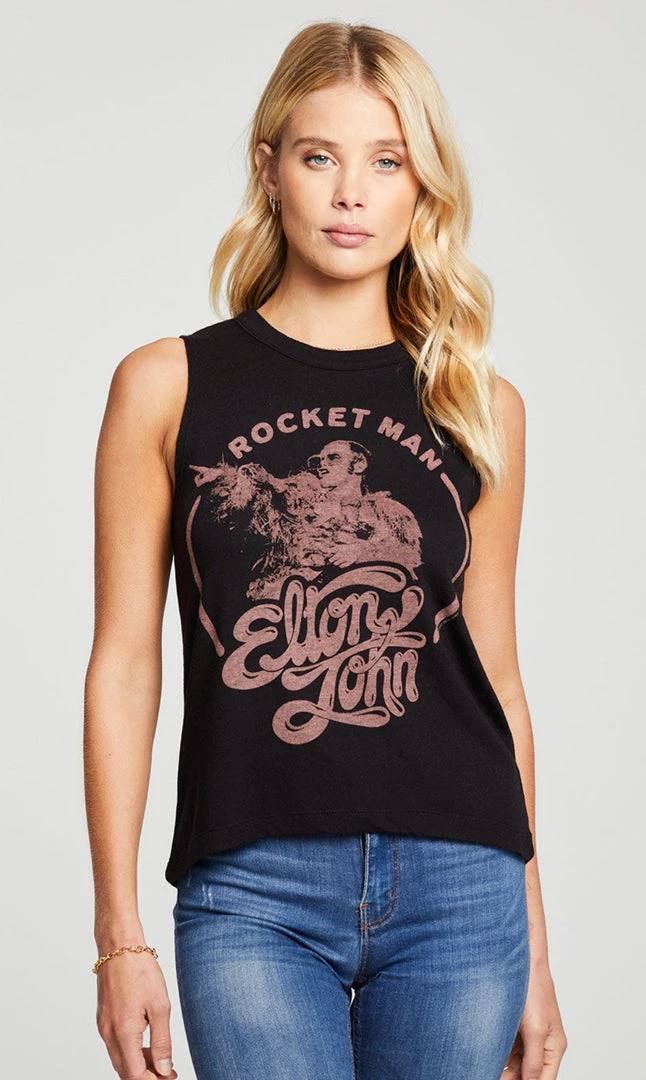 NEW ARRIVALS CHASER ELTON JOGN ROCKET MAN MUSCLE TANK 3 NEW ARRIVALS CHASER ELTON JOGN ROCKET MAN MUSCLE TANK