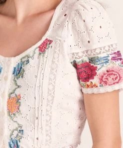 NEW ARRIVALS LOVESHACKFANCY COLLUM CROP TOP