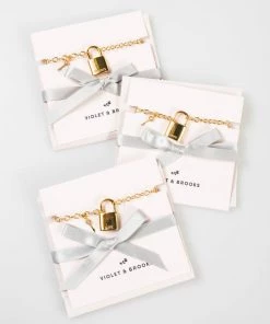 VIOLET + BROOKS SENTIMENT LOCK BRACELET JEWELRY
