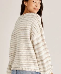 Z SUPPLY NEW ARRIVALS Z SUPPLLY PIPER OMBRE STRIPE SWEATER