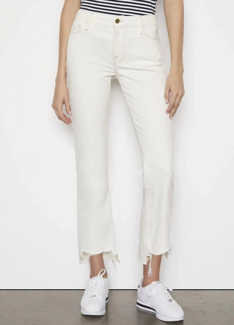 NEW ARRIVALS FRAME LE CROP MINI BOOT BLANC 4 NEW ARRIVALS FRAME LE CROP MINI BOOT BLANC