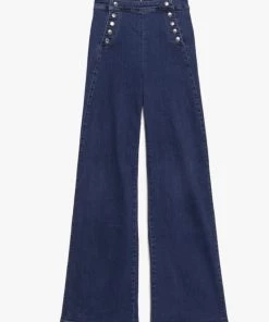 NEW ARRIVALS FRAME SAILOR SNAP WIDE LEG PANT