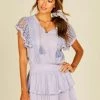 SURF GYPSY LAVENDER EYELET MINI DRESS NEW ARRIVALS 2 SURF GYPSY LAVENDER EYELET MINI DRESS NEW ARRIVALS