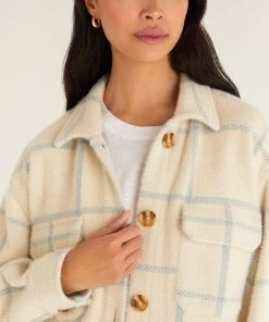Z SUPPLY PLAID TUCKER JACKET