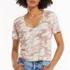 Z SUPPLY MAUVE CAMO SKIMMER TEE