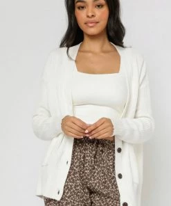 OLIVACEOUS RELAXED CARDIGAN