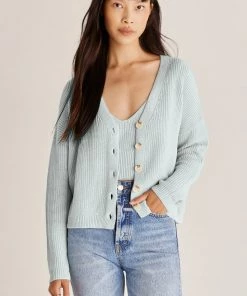 NEW ARRIVALS Z SUPPLY MORGAN CARDIGAN SKYLIGHT