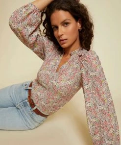 NATION CLAUDINE LONG SLEEVE TOP