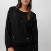 RAILS THEO STAR EMBROIDERED SWEATSHIRT