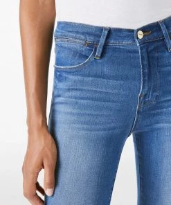 FRAME LE HIGH SKINNY RAW EDGE AMBROSE