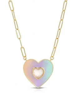JEWELRY ELIZABETH STONE FIRST CRUSH NECKLACE COTTON CANDY