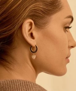 NEW ARRIVALS GORJANA LOUISE GEM HOOPS