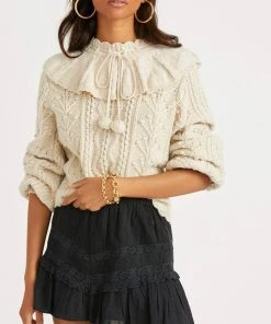 LOVESHACKFANCY COVE MINI SKIRT