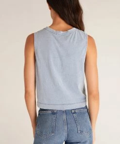 Z SUPPLY SLOANE JERSEY DENIM MUSCLE TANK NEW ARRIVALS