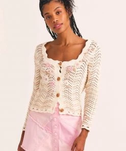 LOVESHACKFANCY LEONEL CARDIGAN