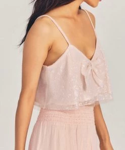 LOVE SHACK FANCY TOPS LOVESHACKFANCY ANNALISA SEQUIN CROP TOP 9 LOVE SHACK FANCY TOPS LOVESHACKFANCY ANNALISA SEQUIN CROP TOP