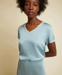 NATION JUNE SATEEN V NECK NEW ARRIVALS