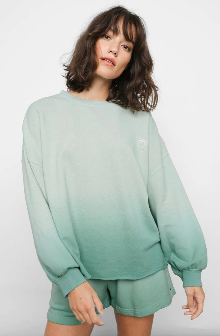 SWEATERS & KNITS RAILS REEVES AQUA DIP DYE SWEATSHIRT 5 SWEATERS & KNITS RAILS REEVES AQUA DIP DYE SWEATSHIRT