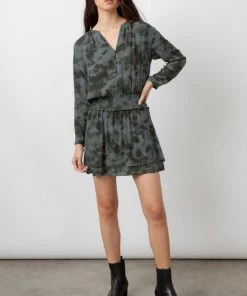 RAILS JASMINE SLATE TIE DYE DRESS