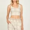 VINTAGE HAVANA WINTER PLAID CROP TOP 1 VINTAGE HAVANA WINTER PLAID CROP TOP