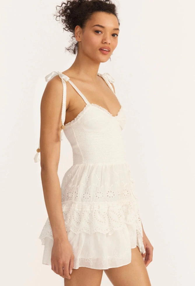 LOVESHACKFANCY OLANI MINI DRESS 5 LOVESHACKFANCY OLANI MINI DRESS