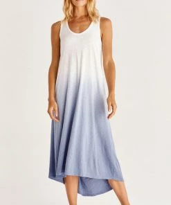 Z SUPPLY AMALFI SLUB DIP DYE DRESS NEW ARRIVALS