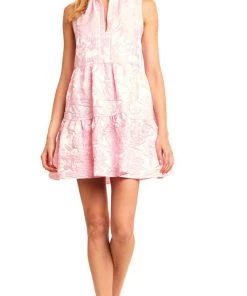 AMANDA UPRICHARD SLEEVELESS SAFFRON DRESS