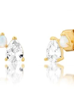 TAI GEMMA PEAR CLUSTER EARRINGS JEWELRY